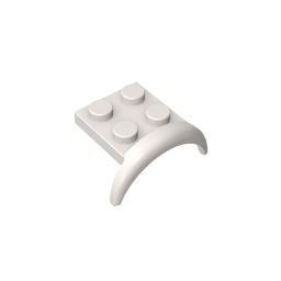 Gobricks,Wheel Arch, Mudguard 2 x 3 x 1 1/3,49097