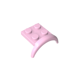 Gobricks,Wheel Arch, Mudguard 2 x 3 x 1 1/3,49097