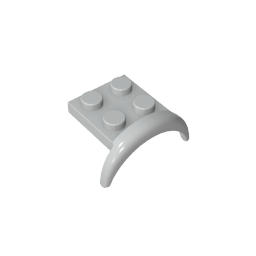 Gobricks,Wheel Arch, Mudguard 2 x 3 x 1 1/3,49097