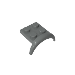 Gobricks,Wheel Arch, Mudguard 2 x 3 x 1 1/3,49097