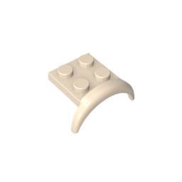 Gobricks,Wheel Arch, Mudguard 2 x 3 x 1 1/3,49097