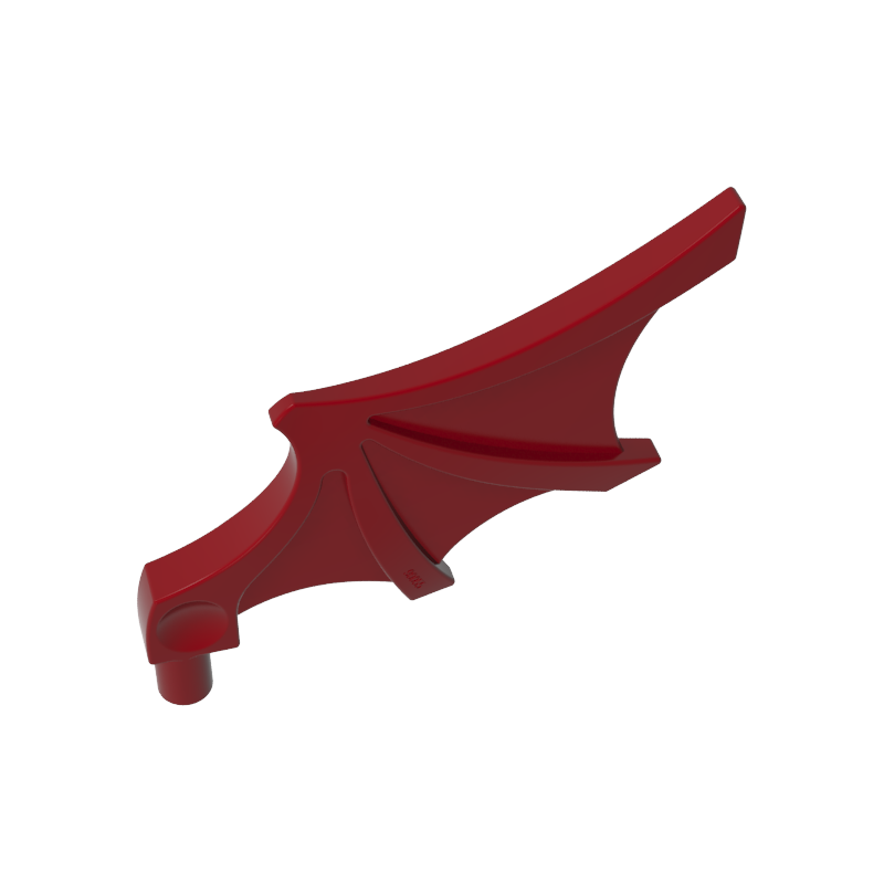 Gobricks,Animal Body Part, Bat Wing with Shaft [Chima Bat Wing],15082