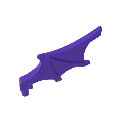 Gobricks,Animal Body Part, Bat Wing with Shaft [Chima Bat Wing],15082