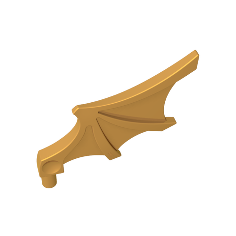 Gobricks,Animal Body Part, Bat Wing with Shaft [Chima Bat Wing],15082