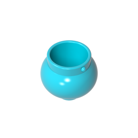 Gobricks,Minifig Pot Small with Handle Holders,98374