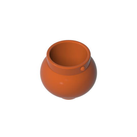 Gobricks,Minifig Pot Small with Handle Holders,98374