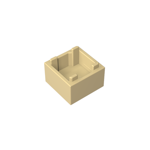 Gobricks,Container Box 2 x 2 x 1 [Plain],35700