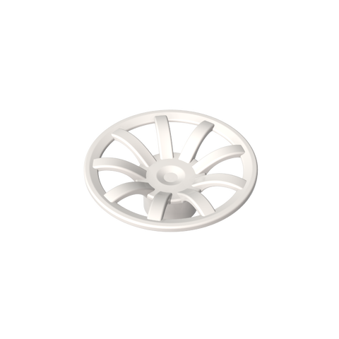 Gobricks,Wheel Cover 9 Spoke - 18mm D.,62701