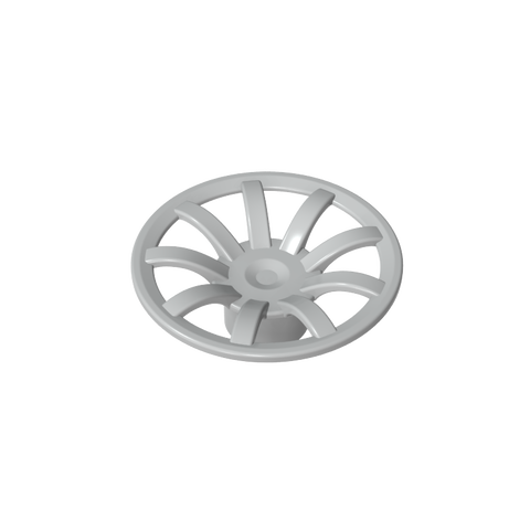 Gobricks,Wheel Cover 9 Spoke - 18mm D.,62701
