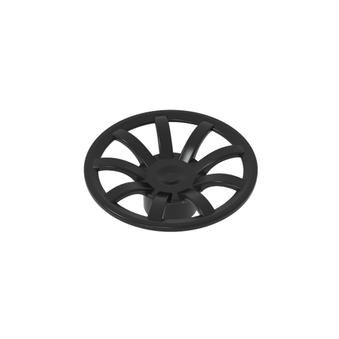Gobricks,Wheel Cover 9 Spoke - 18mm D.,62701
