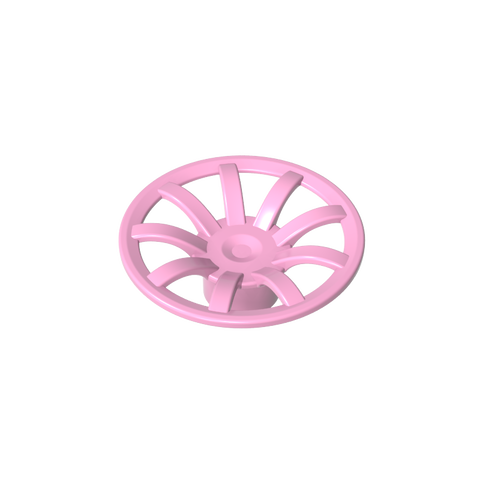 Gobricks,Wheel Cover 9 Spoke - 18mm D.,62701