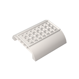 Gobricks,Slope Curved 8 x 8 x 2 Inverted Double,54091