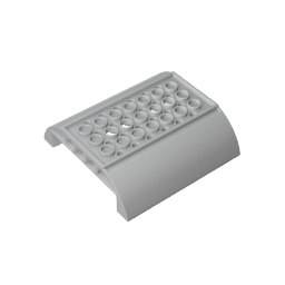 Gobricks,Slope Curved 8 x 8 x 2 Inverted Double,54091
