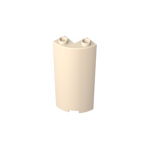 Gobricks,Cylinder Quarter 2 x 2 x 5 (Wall),30987