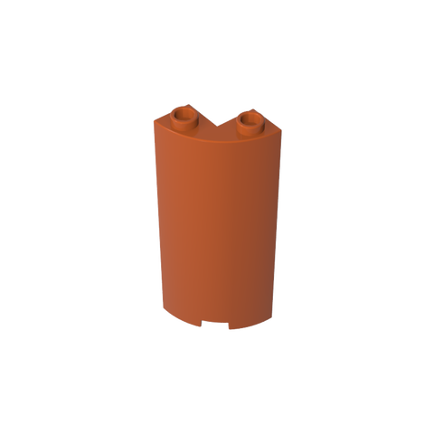 Gobricks,Cylinder Quarter 2 x 2 x 5 (Wall),30987