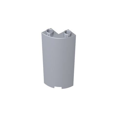 Gobricks,Cylinder Quarter 2 x 2 x 5 (Wall),30987