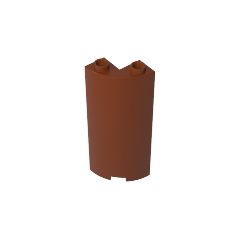 Gobricks,Cylinder Quarter 2 x 2 x 5 (Wall),30987