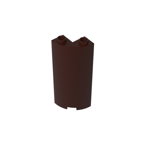 Gobricks,Cylinder Quarter 2 x 2 x 5 (Wall),30987