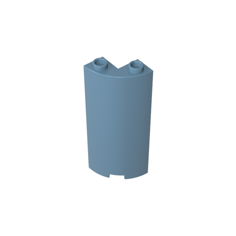 Gobricks,Cylinder Quarter 2 x 2 x 5 (Wall),30987