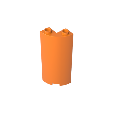 Gobricks,Cylinder Quarter 2 x 2 x 5 (Wall),30987
