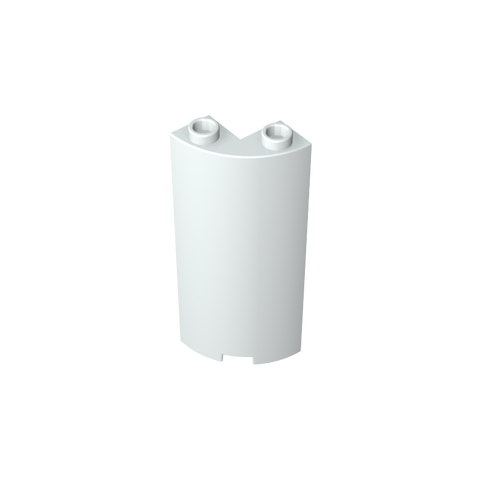 Gobricks,Cylinder Quarter 2 x 2 x 5 (Wall),30987