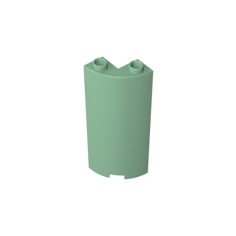 Gobricks,Cylinder Quarter 2 x 2 x 5 (Wall),30987