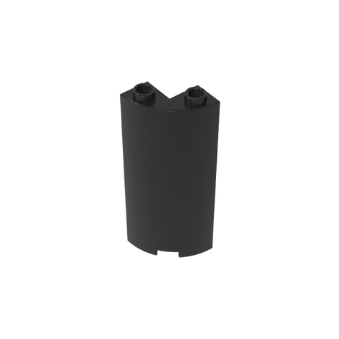 Gobricks,Cylinder Quarter 2 x 2 x 5 (Wall),30987