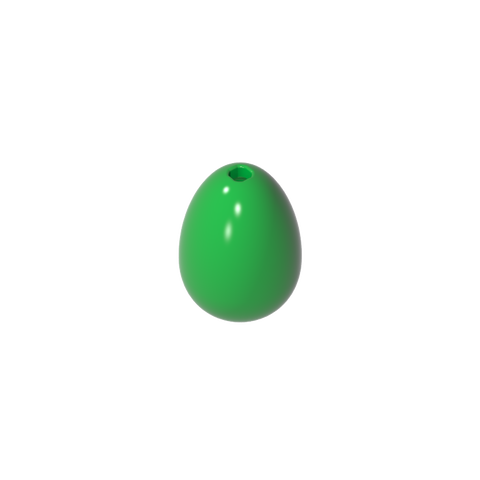 Gobricks,Food Egg with 1.5mm Hole [Plain],24946