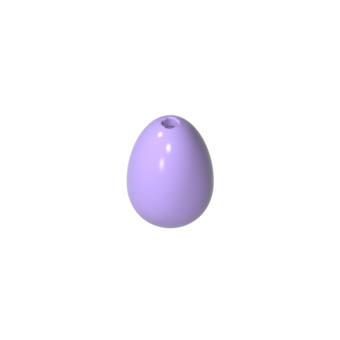 Gobricks,Food Egg with 1.5mm Hole [Plain],24946