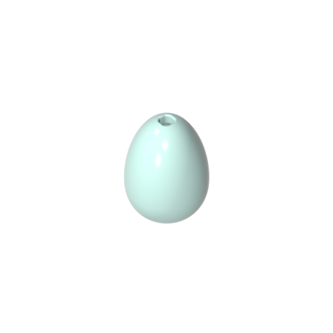 Gobricks,Food Egg with 1.5mm Hole [Plain],24946