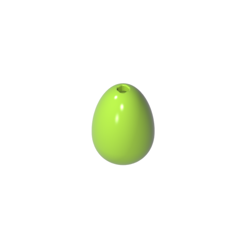Gobricks,Food Egg with 1.5mm Hole [Plain],24946