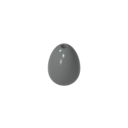 Food Egg with 1.5mm Hole [Plain] ,24946