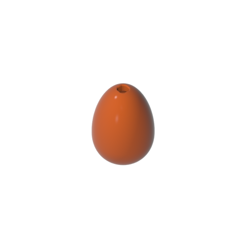 Gobricks,Food Egg with 1.5mm Hole [Plain],24946