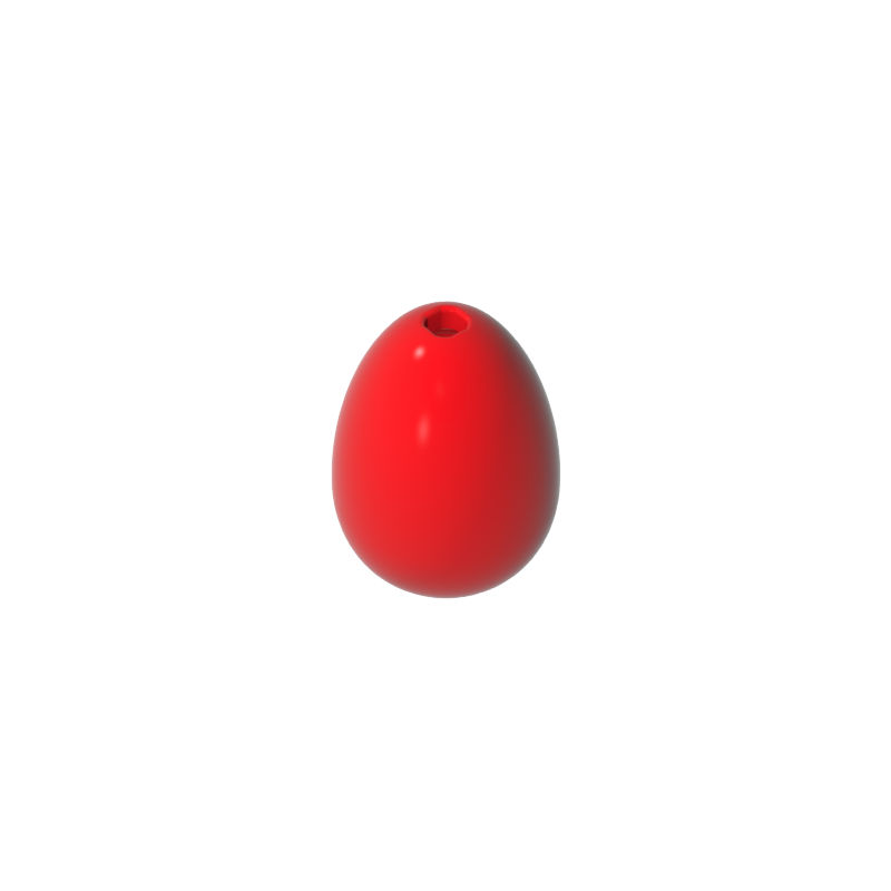Gobricks,Food Egg with 1.5mm Hole [Plain],24946