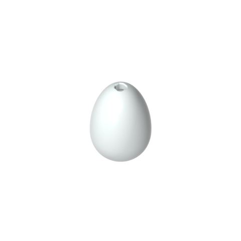 Gobricks,Food Egg with 1.5mm Hole [Plain],24946