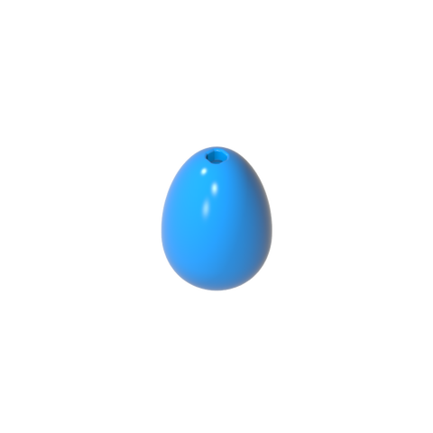 Gobricks,Food Egg with 1.5mm Hole [Plain],24946