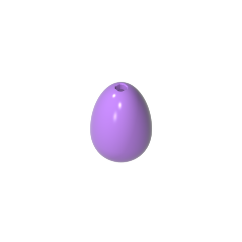 Gobricks,Food Egg with 1.5mm Hole [Plain],24946