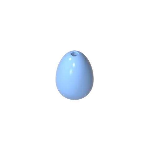 Gobricks,Food Egg with 1.5mm Hole [Plain],24946