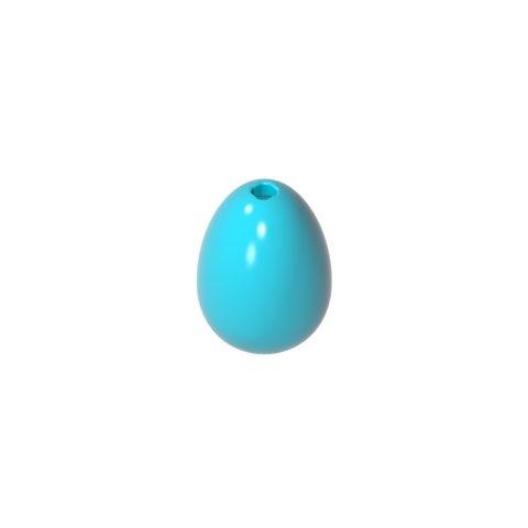 Gobricks,Food Egg with 1.5mm Hole [Plain],24946