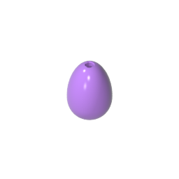 Food Egg with 1.5mm Hole [Plain] ,24946