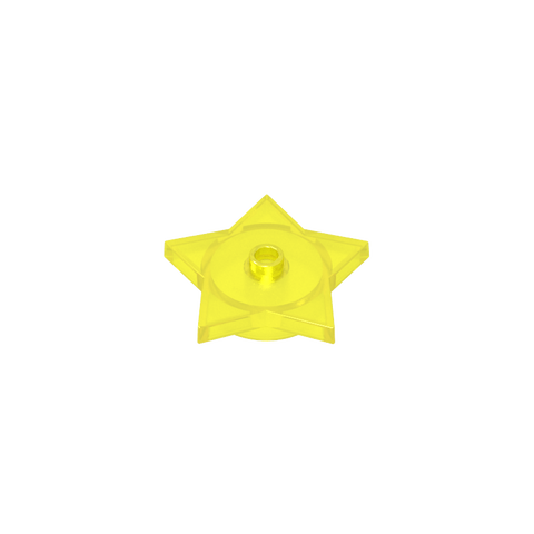 Gobricks,Plate Special 5-Point Star 4 x 4 2/3 with One Stud,39611