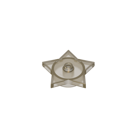Gobricks,Plate Special 5-Point Star 4 x 4 2/3 with One Stud,39611