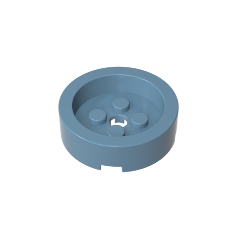 Gobricks,Brick Round 4 x 4 with Recessed Center,68325