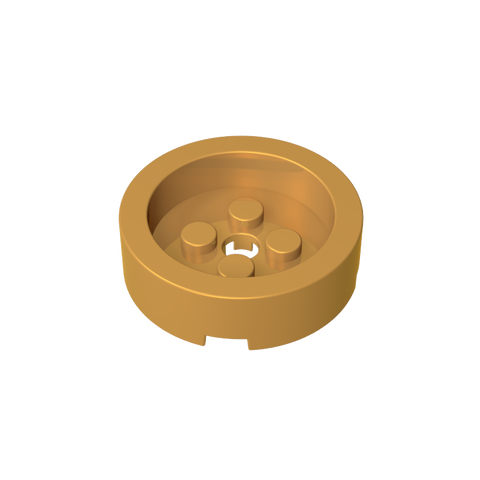 Gobricks,Brick Round 4 x 4 with Recessed Center,68325