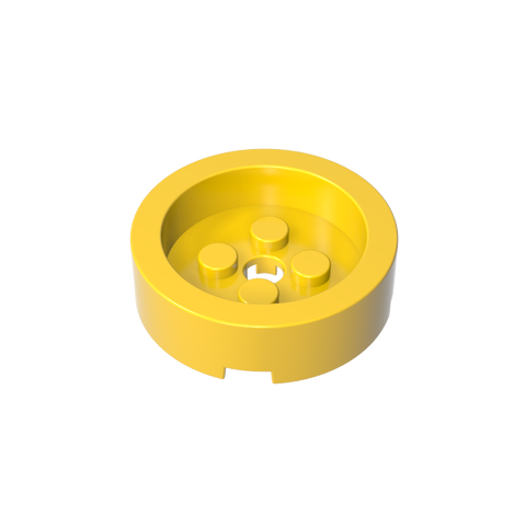 Gobricks,Brick Round 4 x 4 with Recessed Center,68325