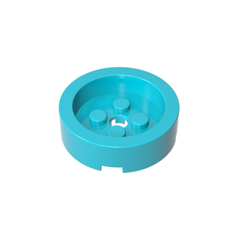Gobricks,Brick Round 4 x 4 with Recessed Center,68325
