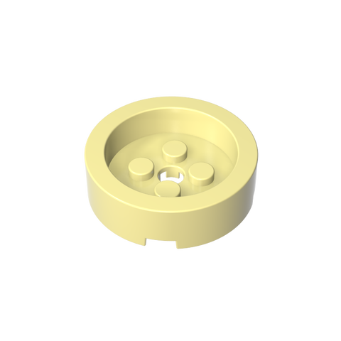 Gobricks,Brick Round 4 x 4 with Recessed Center,68325
