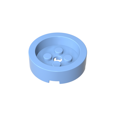 Gobricks,Brick Round 4 x 4 with Recessed Center,68325