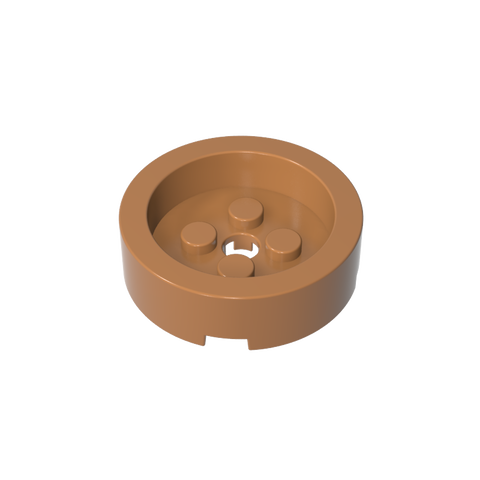 Gobricks,Brick Round 4 x 4 with Recessed Center,68325
