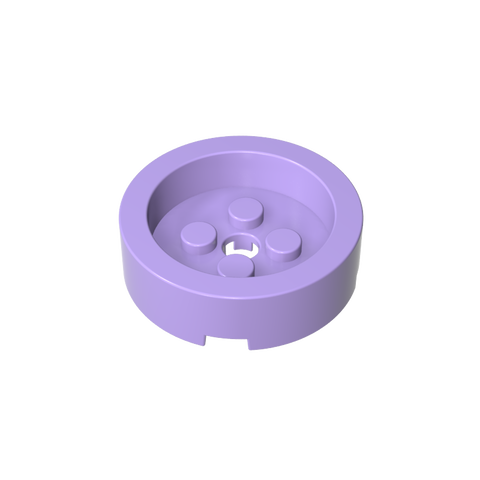 Gobricks,Brick Round 4 x 4 with Recessed Center,68325